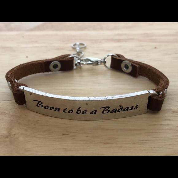 Inspirational Mantra Bracelet BORN TO BE A… - Picture 3 of 4